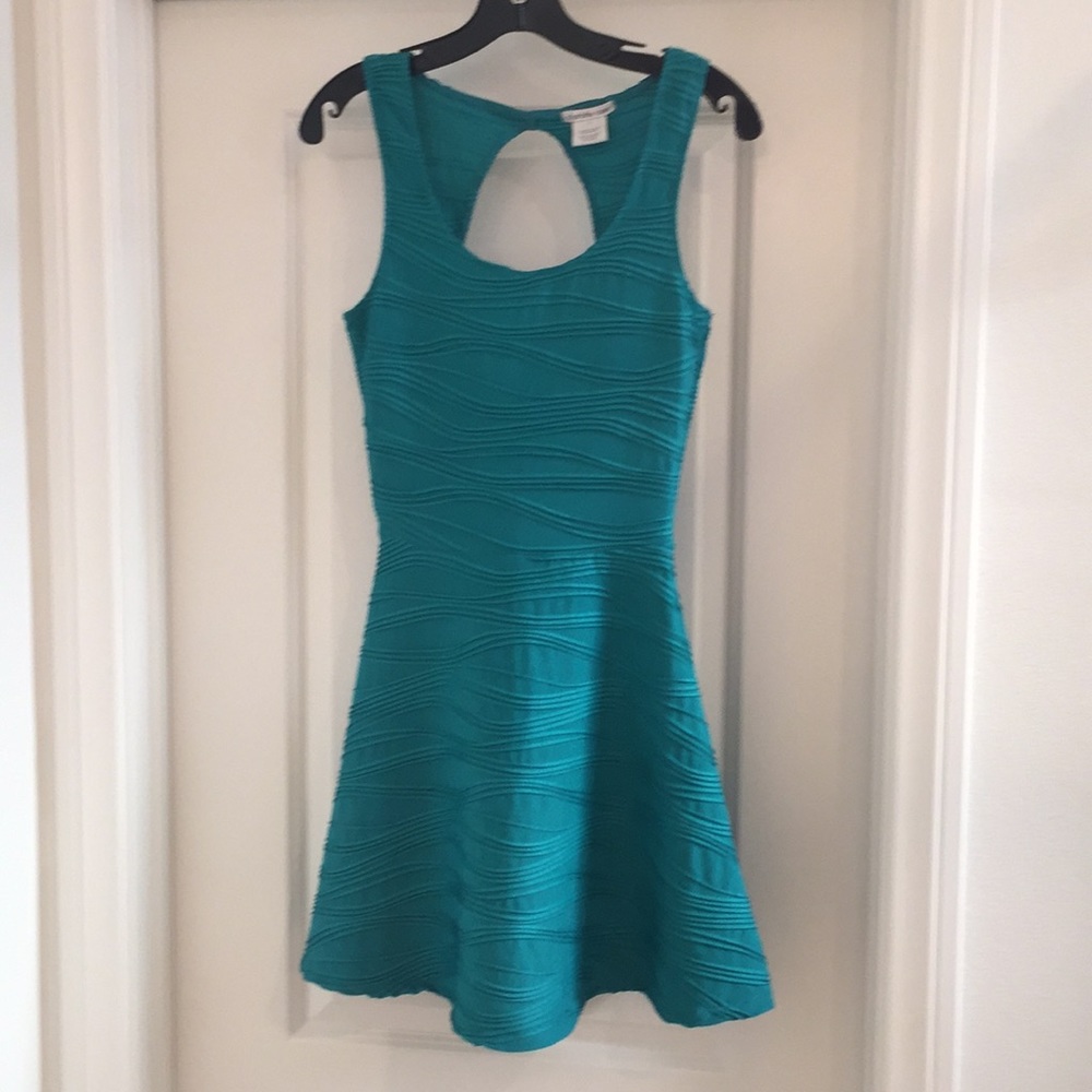 Teal A-Line Dress